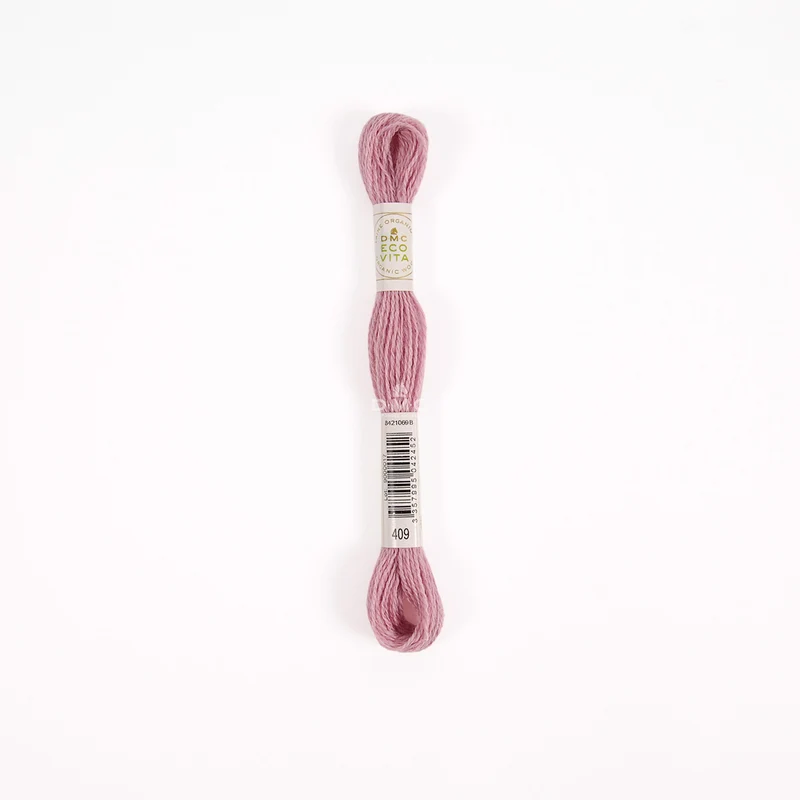 DMC Eco Vita Stick- und Stopfgarn rot / rosa / beere – Bio Wolle 16m