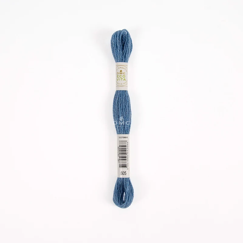 DMC Eco Vita Stick- und Stopfgarn blau türkis – Bio Wolle 16m