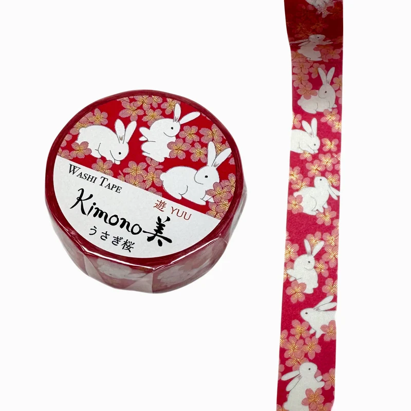 Washi-Tape - Kimono - Häschen & Sakura