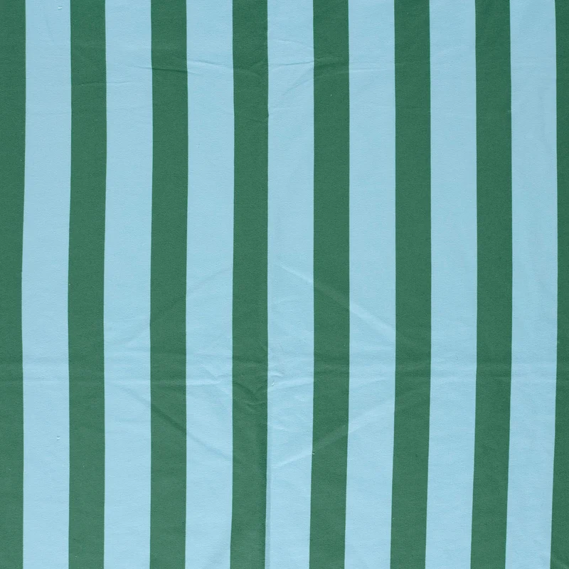 French Terry Streifen – Babyblau