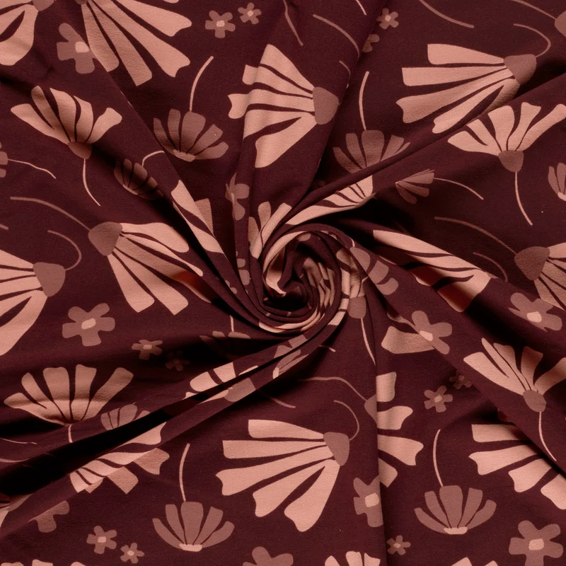French Terry Blumen – Rot