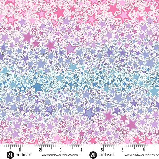 Makower UK, Dance Class, Dance Class-Ombre Star Cream