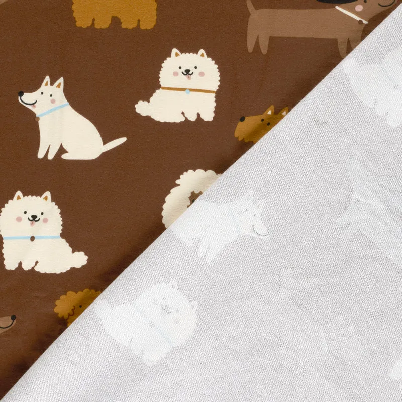 French Terry Hunde – Braun