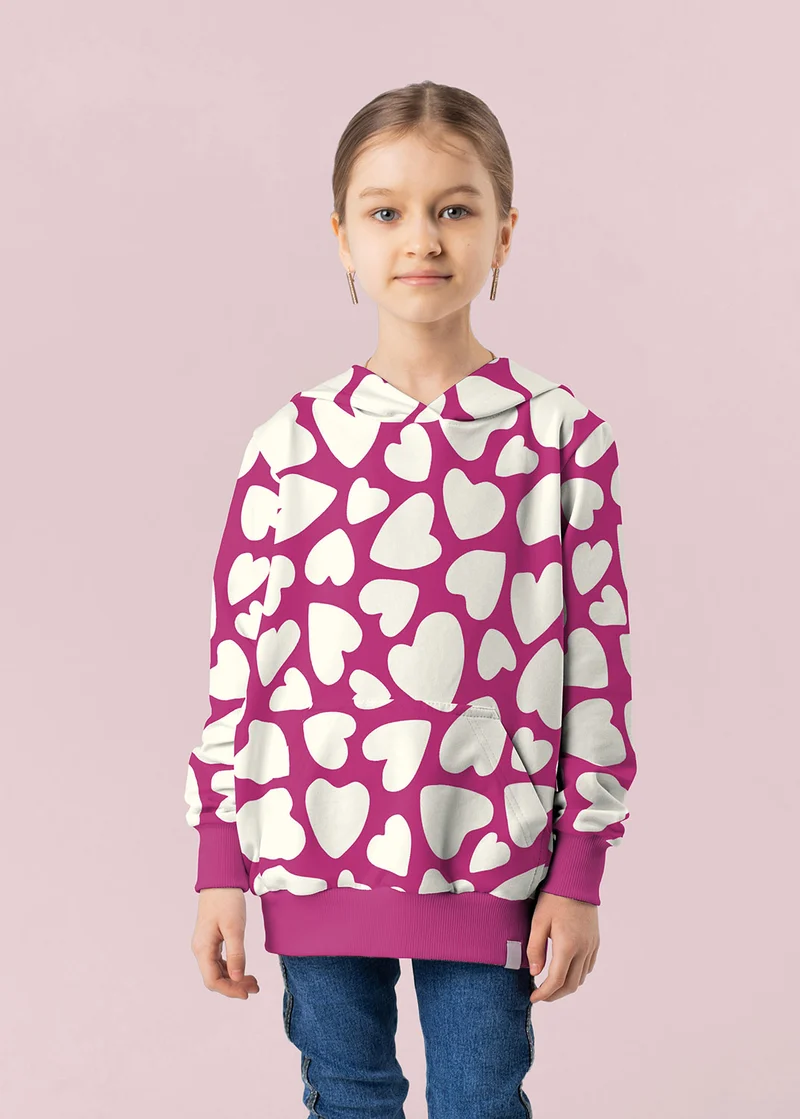 French Terry Herzen – Fuchsia