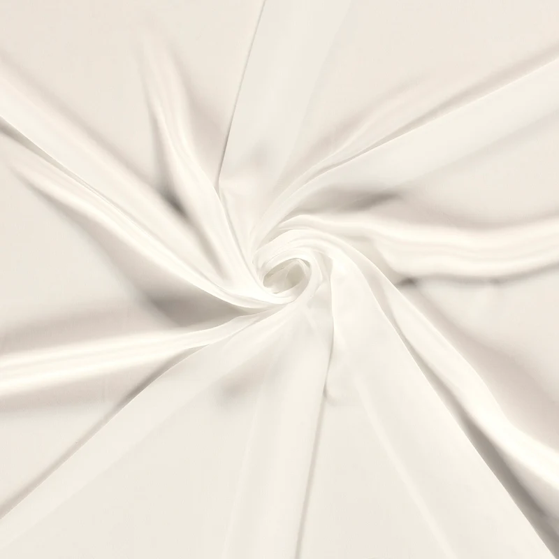 Chiffon Stoff Uni naturweiß