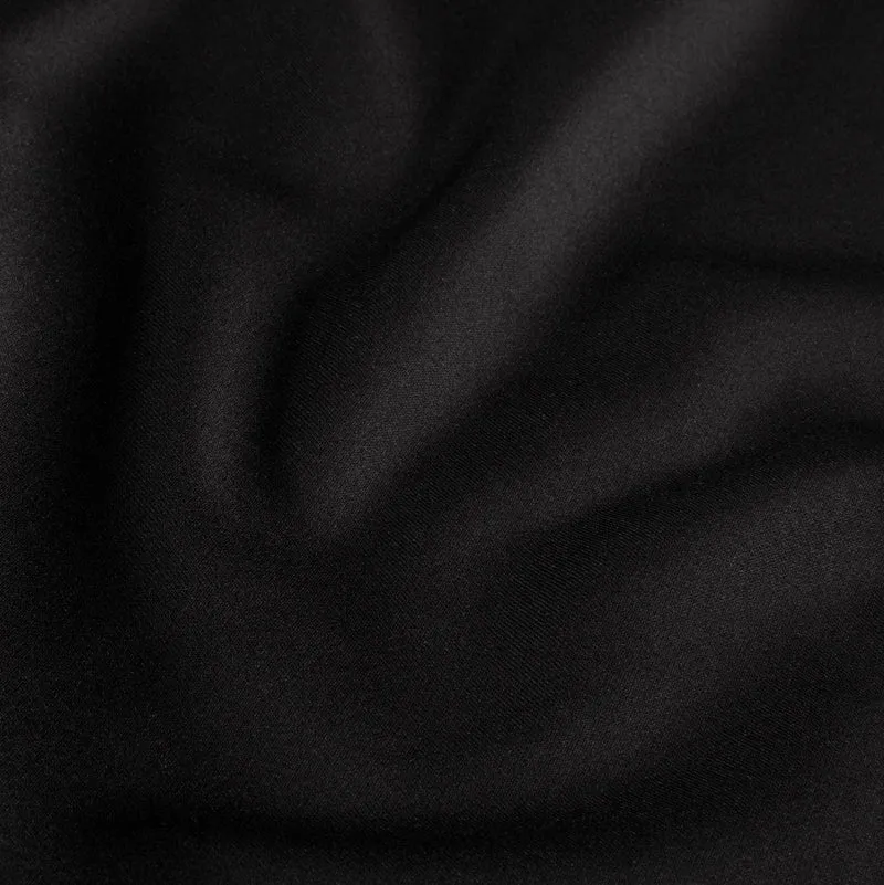 Baumwoll-Romanit Jersey schwarz Punta di Roma