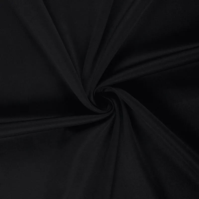 Baumwoll-Romanit Jersey schwarz Punta di Roma