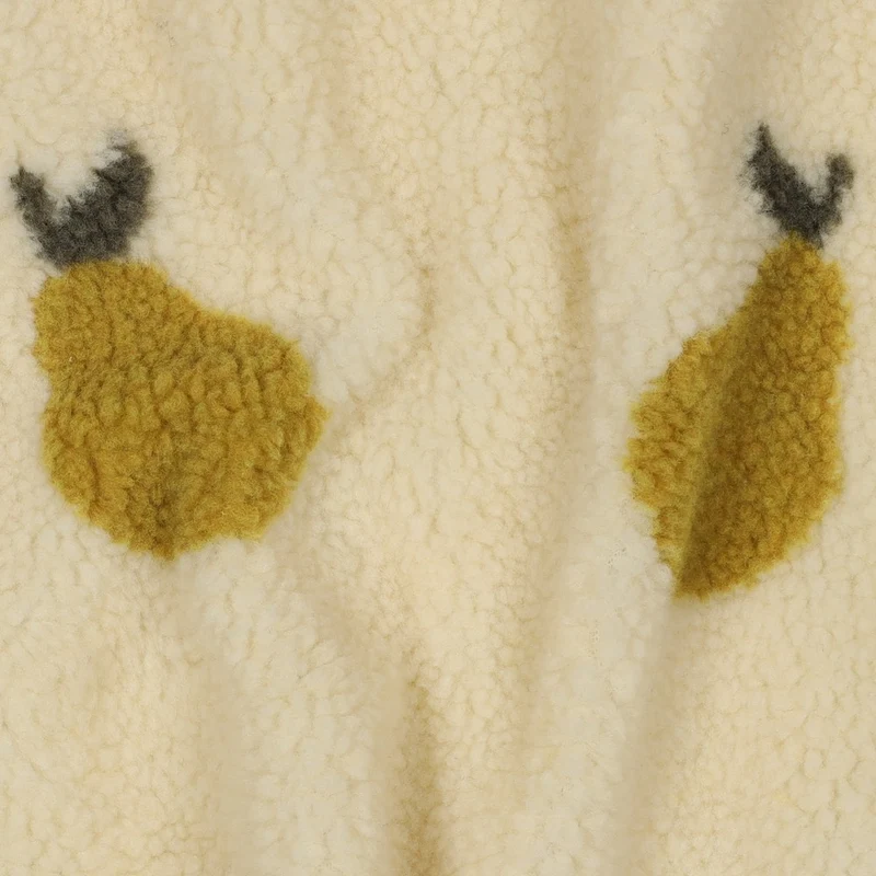 Teddy Fleece Jacquard Birne