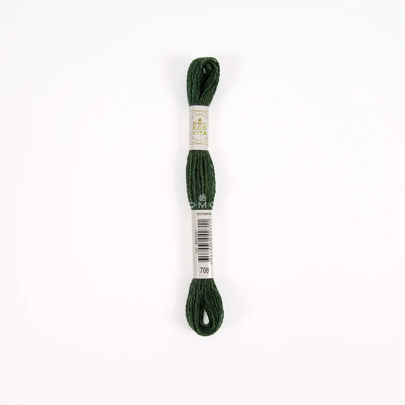 DMC Eco Vita Stick- und Stopfgarn grün – Bio Wolle 16m zum Stopfen