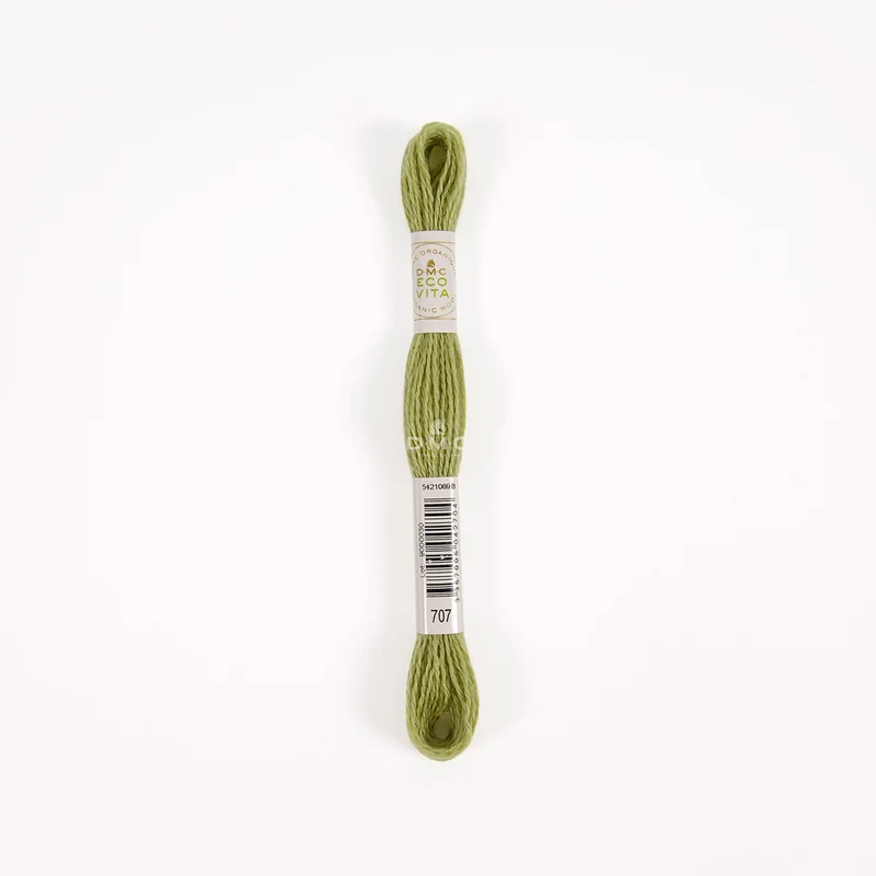 DMC Eco Vita Stick- und Stopfgarn grün – Bio Wolle 16m zum Stopfen