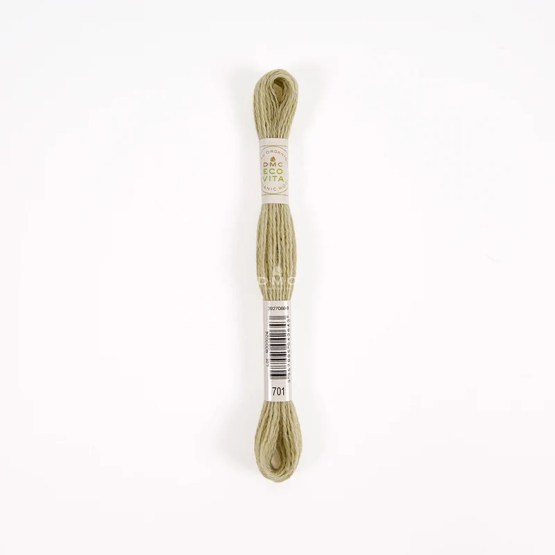 DMC Eco Vita Stick- und Stopfgarn grün – Bio Wolle 16m zum Stopfen