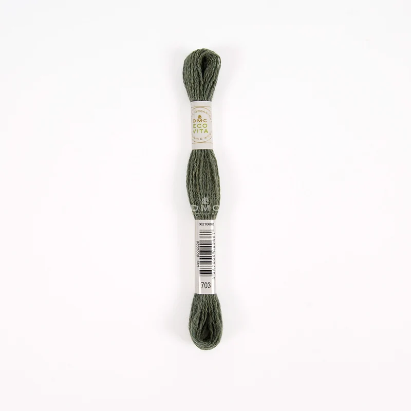 DMC Eco Vita Stick- und Stopfgarn grün – Bio Wolle 16m zum Stopfen