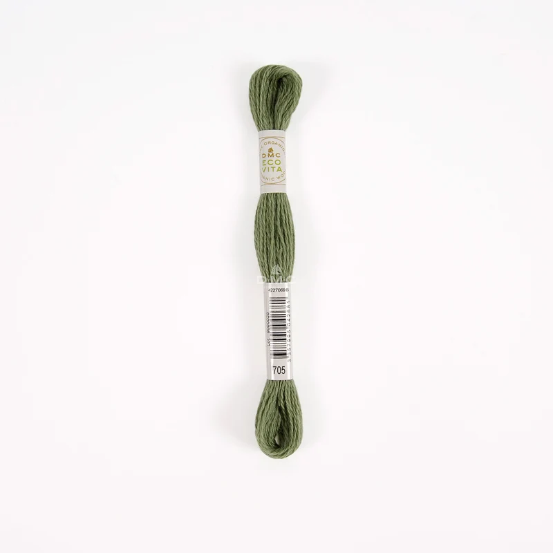DMC Eco Vita Stick- und Stopfgarn grün – Bio Wolle 16m zum Stopfen