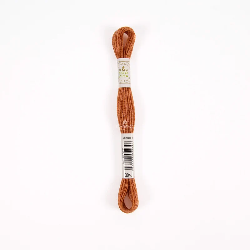 DMC Eco Vita Stick- und Stopfgarn orange / gelb – Bio Wolle 16m