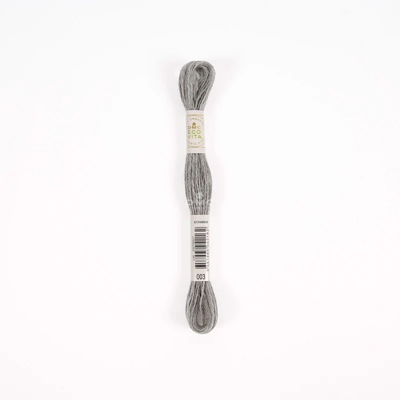 DMC Eco Vita Stick- und Stopfgarn grau schwarz – Bio Wolle 16m