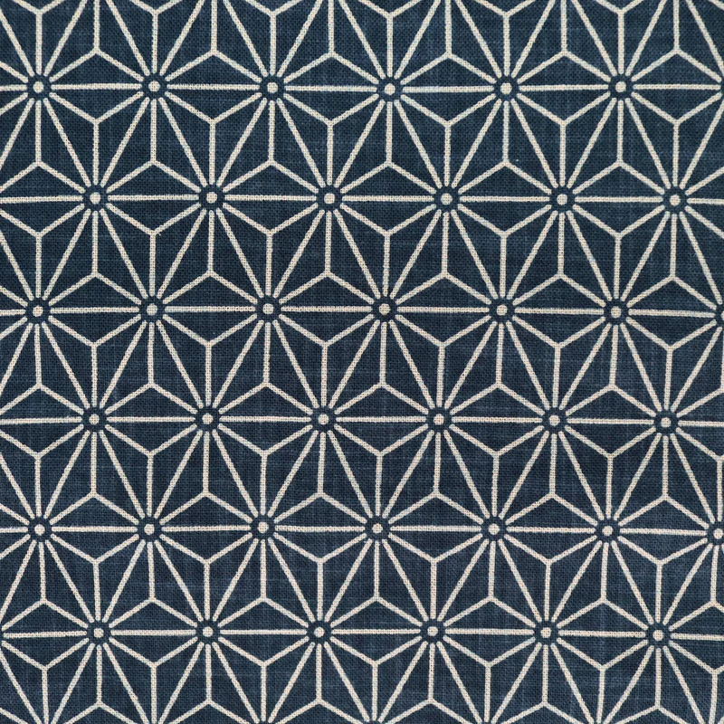 Asanoha Midi No.5 - Dunkelblau
