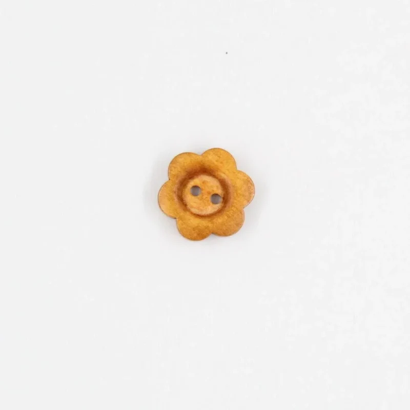 Holzknopf Blume | 1 Stück