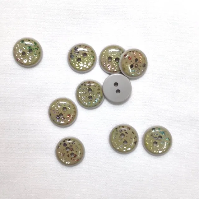 Glitzerknopf 15 mm – klein und farbenfroh
