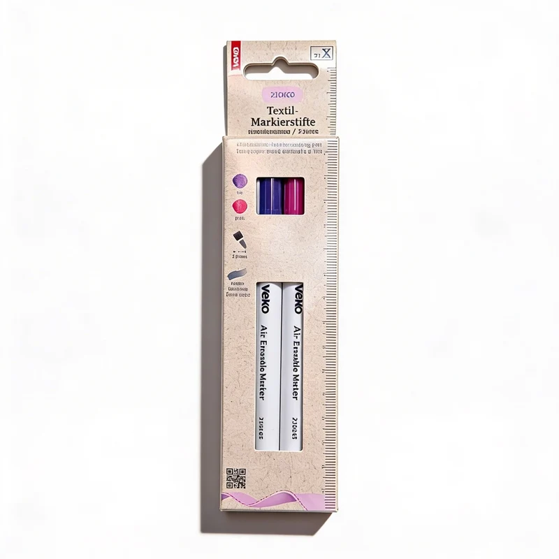 Selbstlöschende Markierstifte von Veno – Doppelpack in Pink und Lila