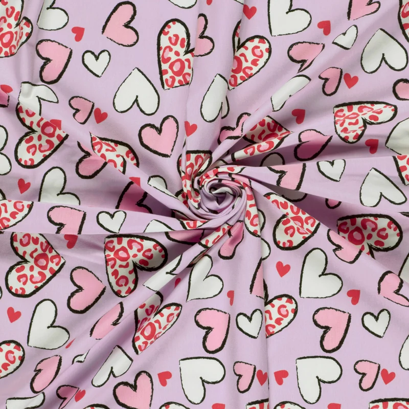 Jersey Herzen – Lila