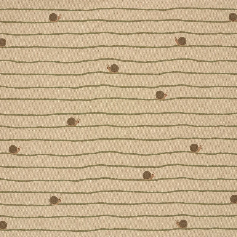 Leinenoptik Schnecken – Beige