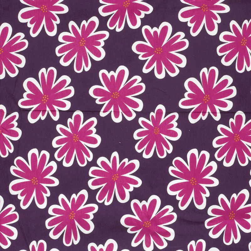 French Terry Blumen – Violett