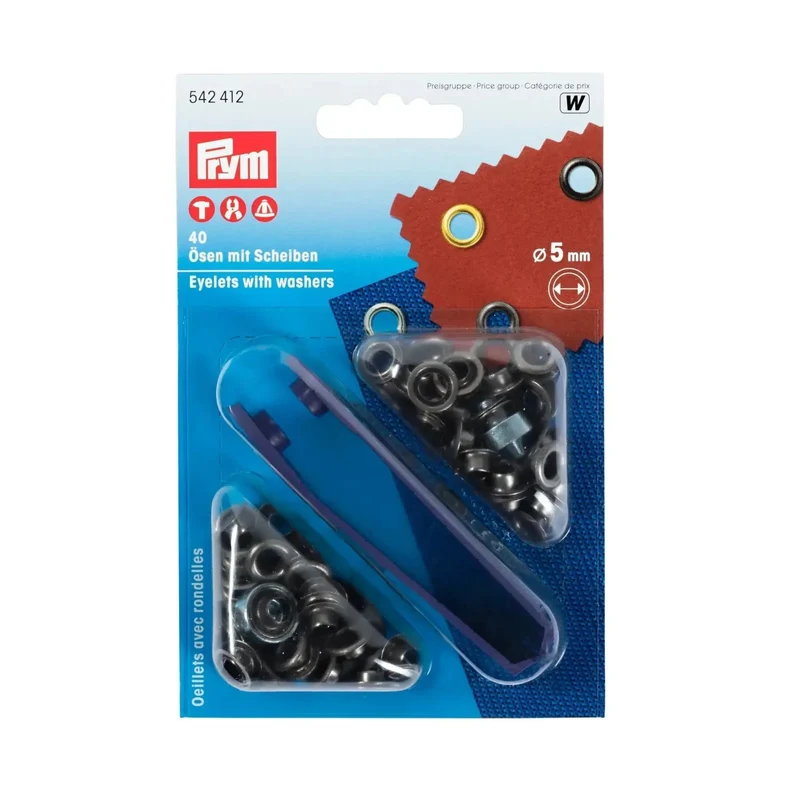 Ösen mit Scheiben, 5 mm