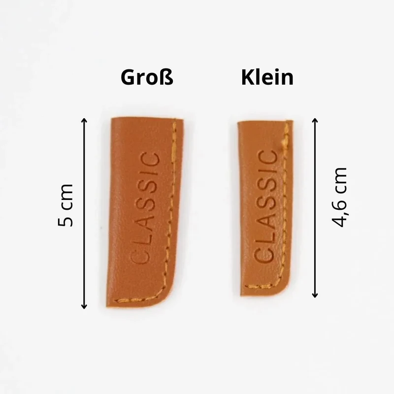 Kordelenden „Classic“ aus Kunstleder | 1 Stück