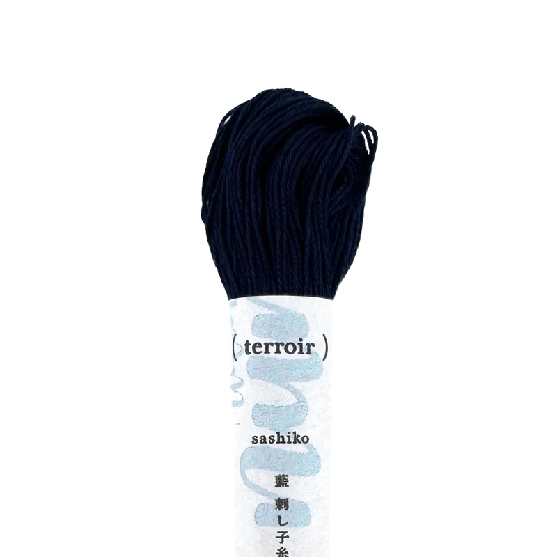 Indigo Sashiko Garn - handgefärbt - 03 kachiiro