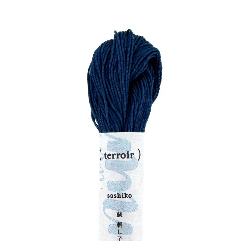 Indigo Sashiko Garn - handgefärbt - 02 nando