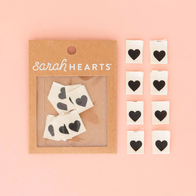 Baumwoll-Labels mit Herz – Bio-Baumwolle von Sarah Hearts