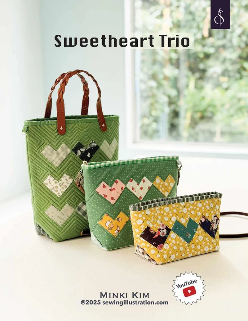 Minki Kim, Sweetheart Trio Bag Pattern