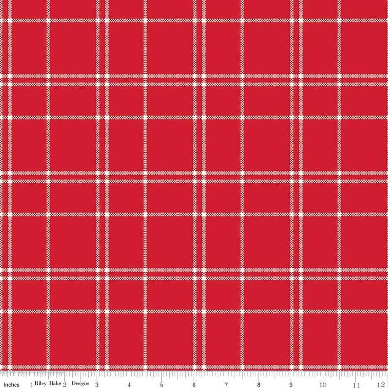 My Minds Eye, North Pole Flannel, F17751-TOMATO Red
