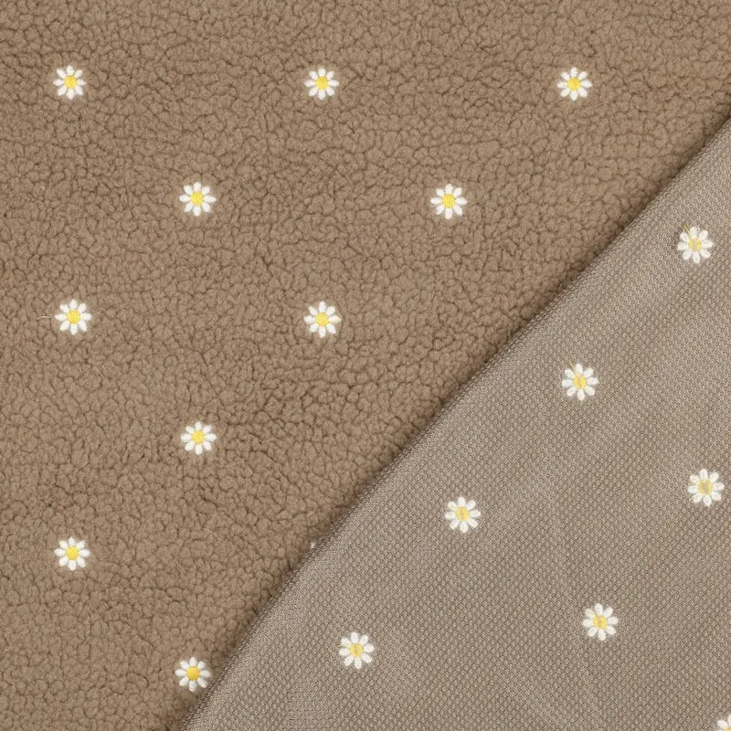 Teddy Stick Blumen taupe
