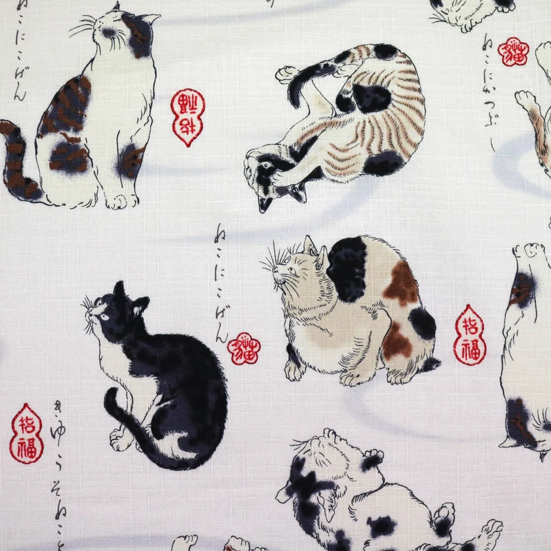 Katzen von Utagawa - Creme