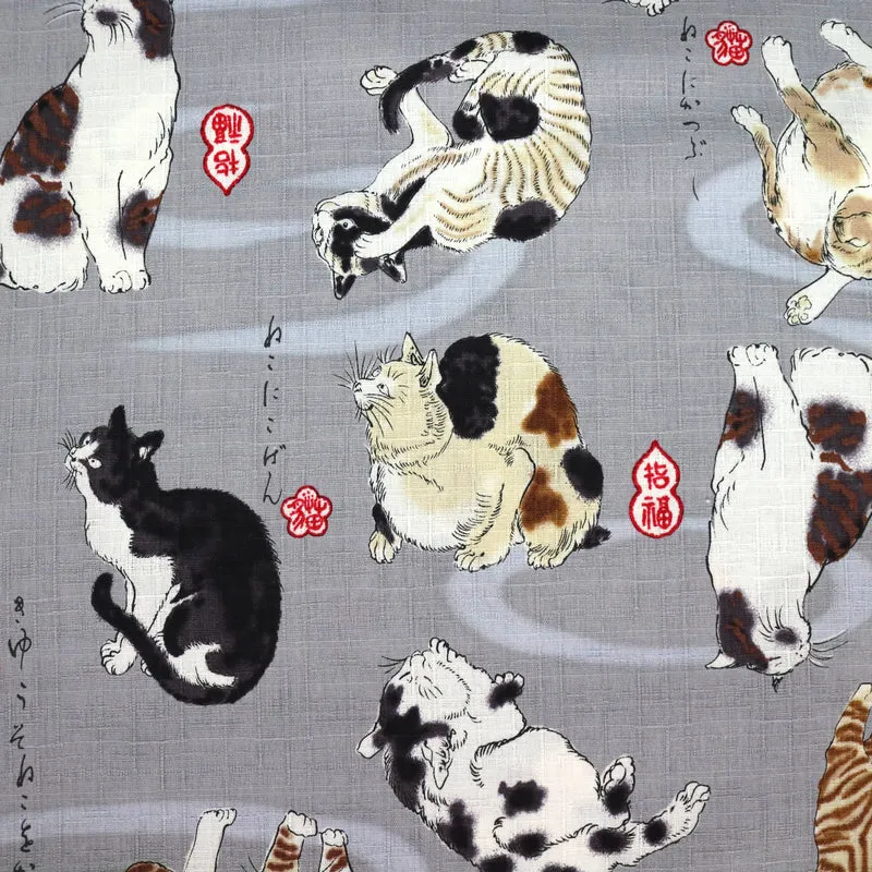 Katzen von Utagawa - Grau