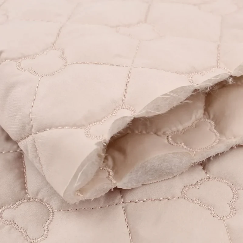 Steppstoff Jackenstoff Bären | Beige