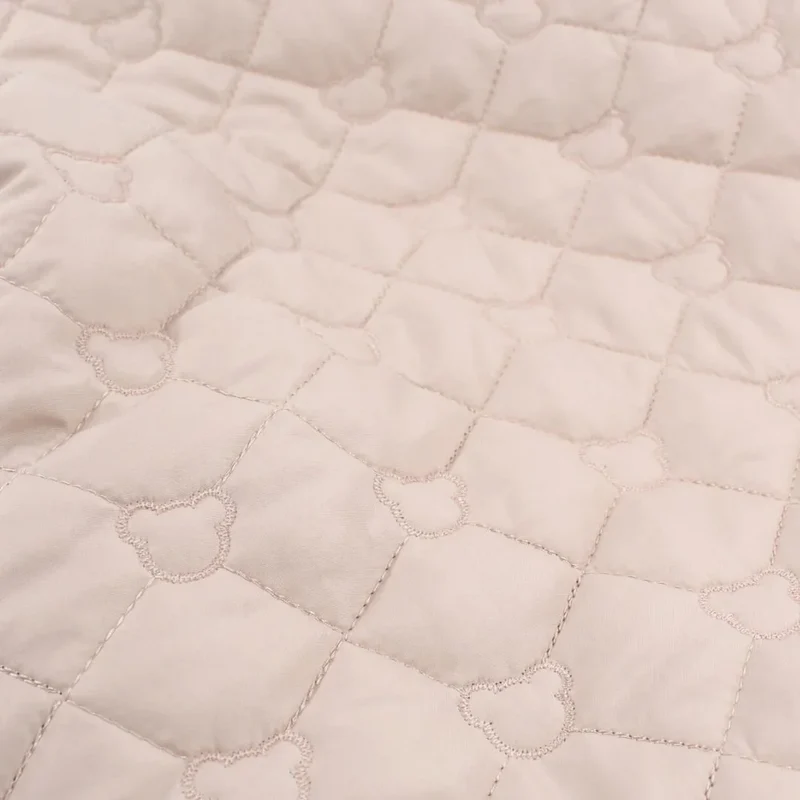 Steppstoff Jackenstoff Bären | Beige