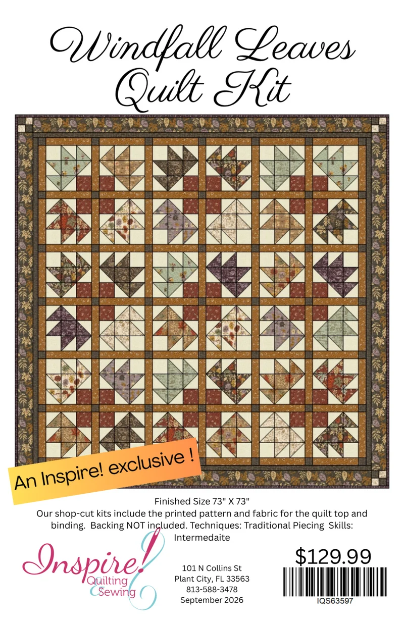 Moda, Fancy That Designs, Windfall Leaves Quilt Kit