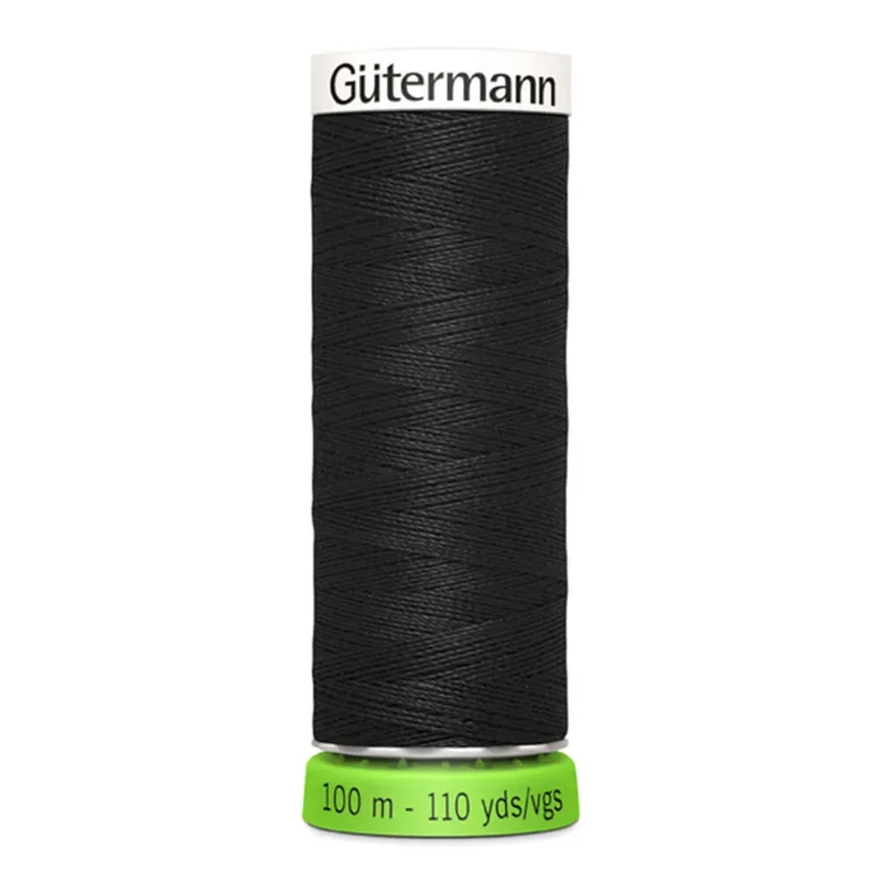 Gütermann Allesnähgarn rPET 100m - Nr. 000 | Schwarz