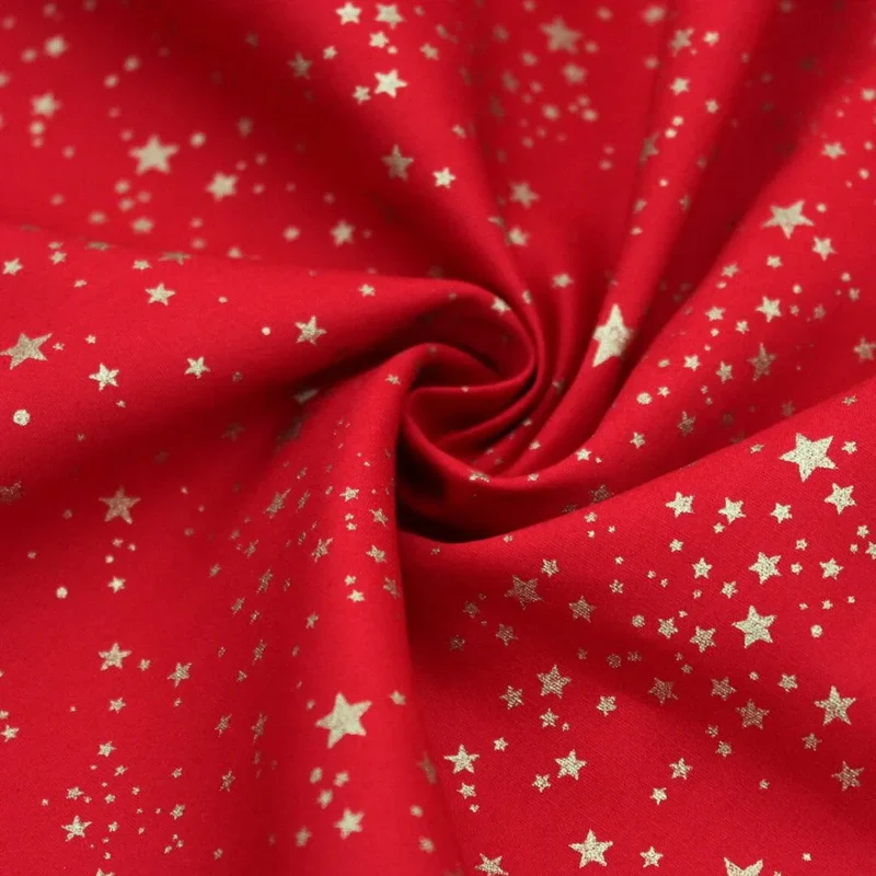 Popeline kleine Sterne | Weihnachtsstoff