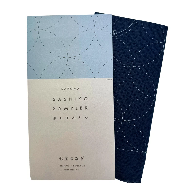 Daruma Sashiko Mustertuch - Moyouzashi