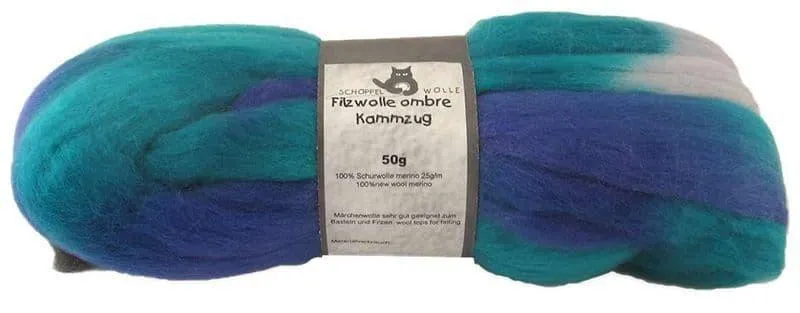 Filzwolle Kammzug | 100% Merino-Schurwolle