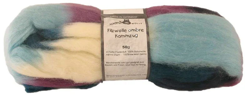 Filzwolle Kammzug | 100% Merino-Schurwolle