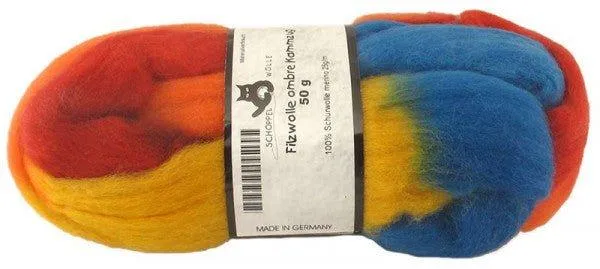 Filzwolle Kammzug | 100% Merino-Schurwolle