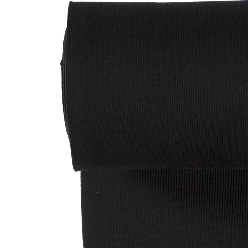 Rippbündchen schwarz
