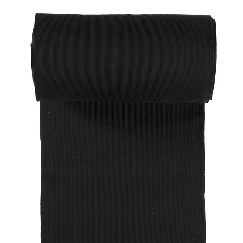Rippbündchen schwarz