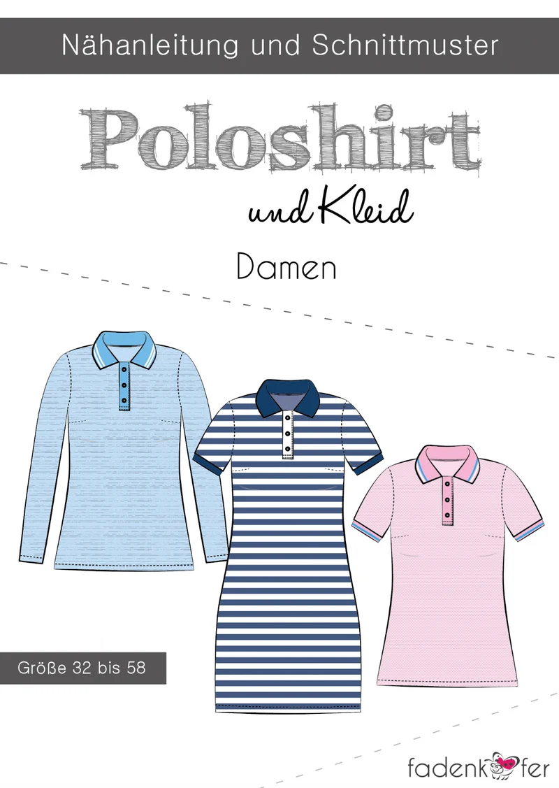 Fadenkäfer Schnittmuster Poloshirt und Kleid Damen