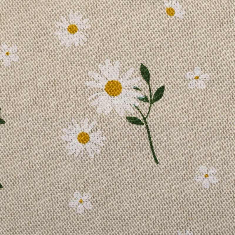 Canvas Leinenoptik Gänseblümchen beige Swafing Petra
