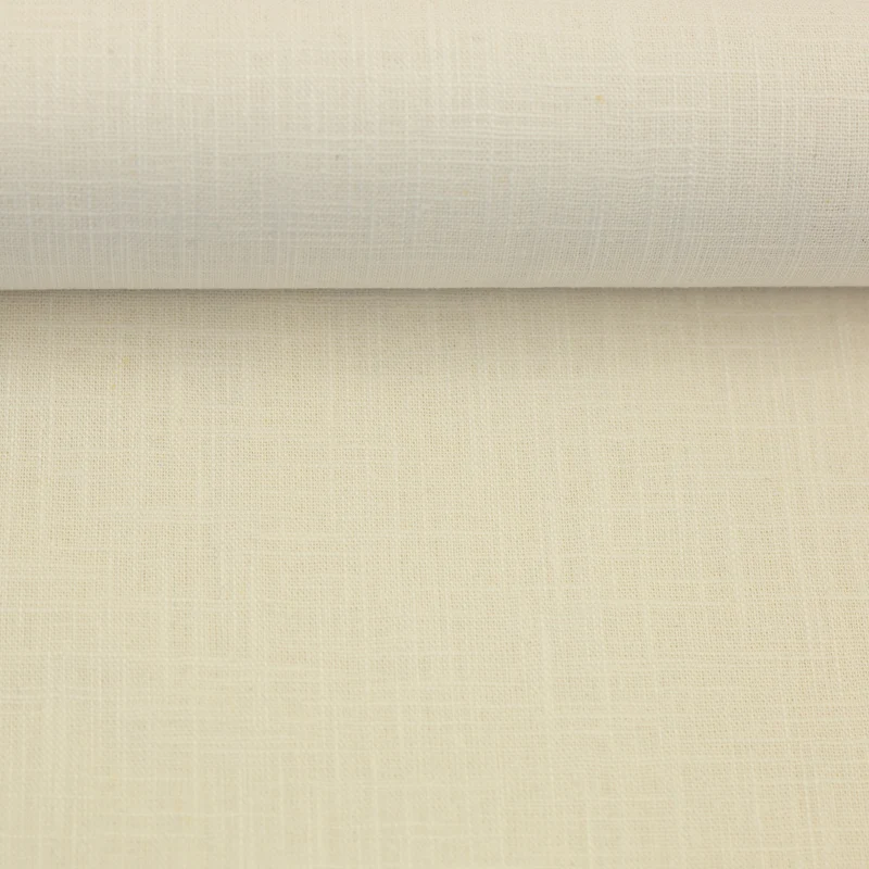 Leinen Mischgewebe uni creme Kilian Swafing